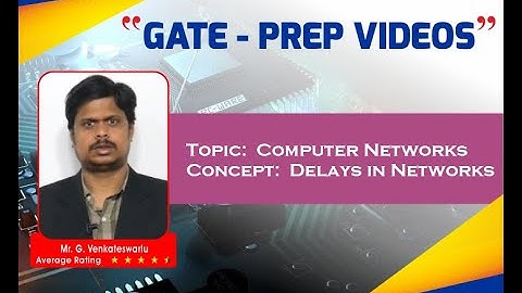 Delays in Networks I Computer Networks I Computer Science Engineering I GATE