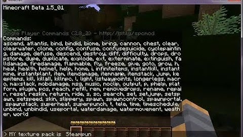 Minecraft Installation Guide for TooManyItems & SinglePlayer Commands [1.5_01]