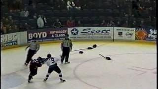 Ryan Cuthbert vs Denny Johnston WHL Nov 23/01