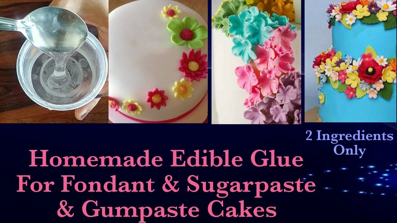How to make #DIY Edible Glue  Edible glue, Fondant cake toppers, Cake  decorating tips