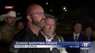 Press conference on Winder, Georgia high school shooting