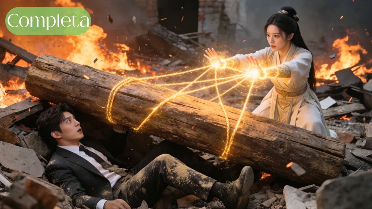 Incendio, todos huyen e ignoran al CEO herido; chica pobre usa magia & lo salva—¡Amor estalla!