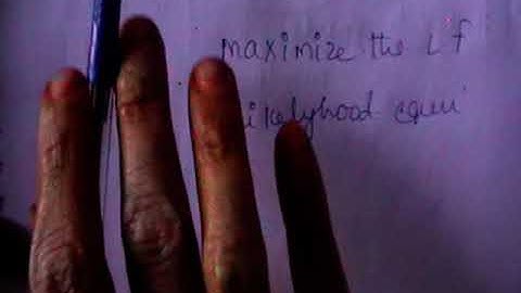 Statistical Methods   Maximum Likeli Hood Estimation Part 1 of 4