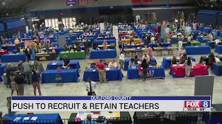 Guilford County Schools holds hiring fair as superintendent asks for money to raise teacher pay