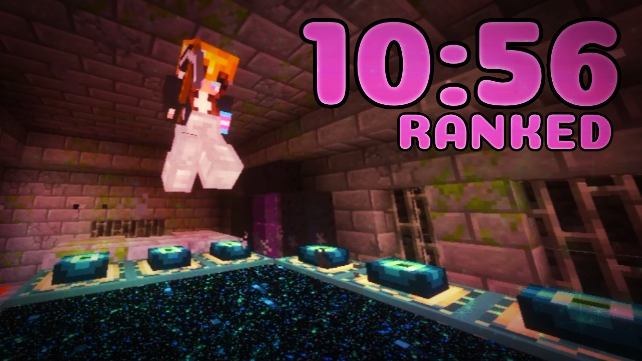 [PB] MINECRAFT RANKED SPEEDRUN IN 10:56 - YouTube