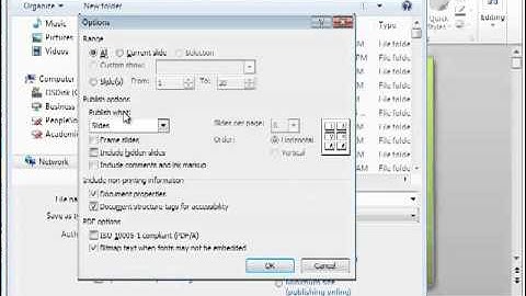 Creating a PDF File of Handouts in PowerPoint 2010