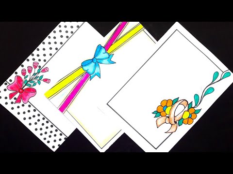 Border Design How To Draw Designs On Paper 2020 Beautiful Project File Decoration Page You - Decorative Border Ideas Border Design How To Draw Designs On Paper 2020 Beautiful Project File Decoration Page You - Decorative Border Ideas