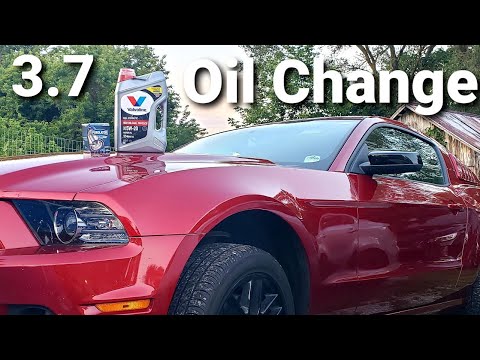 11-14 Ford Mustang 3.7 V6 Oil & Filter Change - How To Change