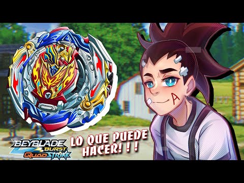 COMO AIGER AKABANE USARIA A ZEST ACHILLES EN BEYBLADE BURST QUADSTRIKE