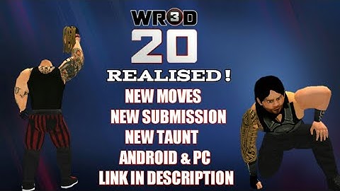 WR3D 2k20 Mod By HHH V4 Released - Android & Pc