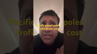 Pacific power poles on private property