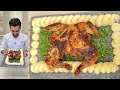 طريقة عمل دجاج مشوي بطاطس بيوريه المطعم مع الشيف محمد حامد