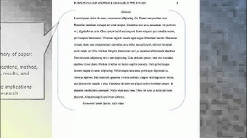 APA Formatting 6th Edition