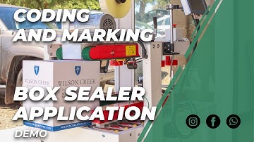 Coding and Marking on a Box Sealer