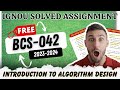 BCS-042 Solved Assignment 2023-24 | IGNOU BCA Free Assignment Solution SEM 4 BCS 42 | By ISM