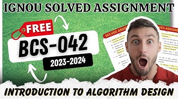 BCS-042 Solved Assignment 2023-24 | IGNOU BCA Free Assignment Solution SEM 4 BCS 42 | By ISM