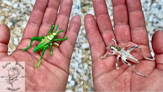 Sand Casting A Grasshopper In Fine Silver