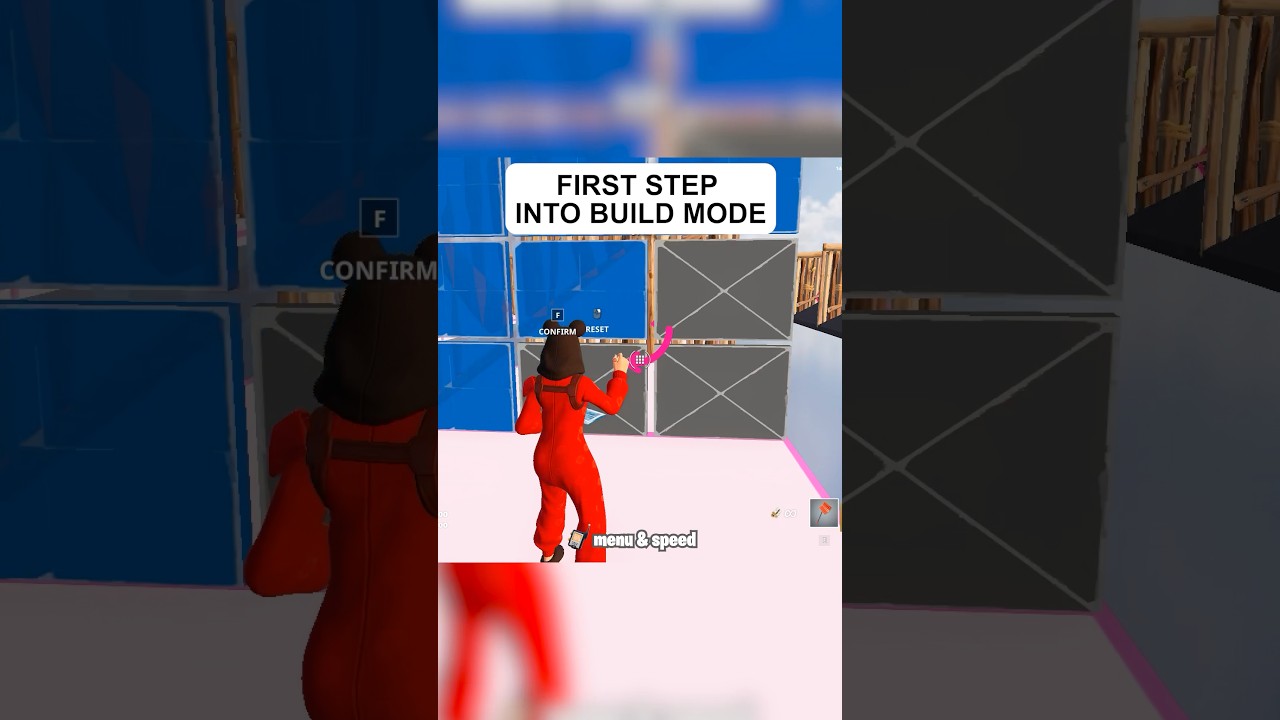 First step into build mode. Edit training map 