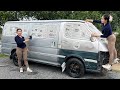 Mechanic Girl: Changing the color of an old, damaged Toyota (HIACE) manufactured 20 years ago 🛠🛠🛠