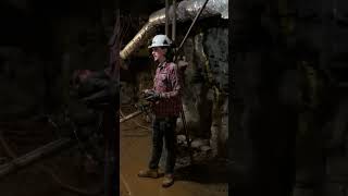 Britannia underground mine tour.  How they use to hard rock drill.