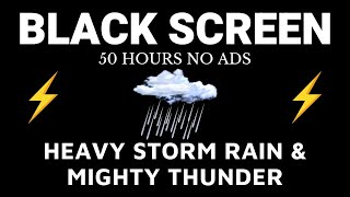Fall Asleep Instantly in 3 Minutes with Heavy Storm Rain & Mighty Thunder on Farmhouse at Night