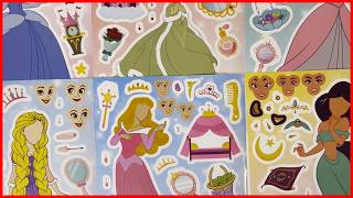 Disney Princess Sticker Scrapbook Fun | Sticker Crafting with Cinderella, Ariel & Belle screenshot 4