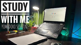 Study with me | Pomodoro sessions 50:10 minute with background music Lofi geek rain sounds