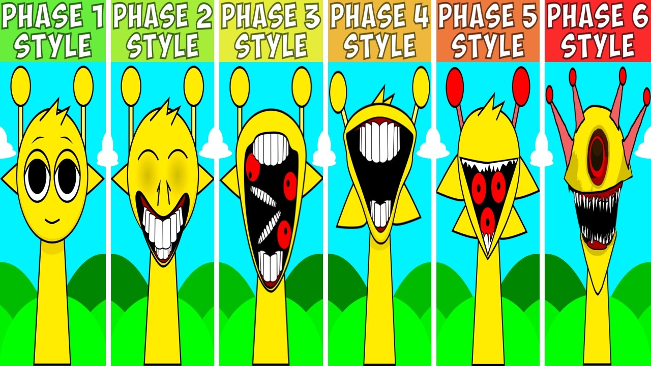 Sprunki Phase 1 VS Phase 2 VS Phase 3 VS Phase 4 VS Phase 5 VS Phase 6 ...