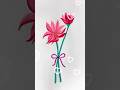 Draw a pretty flower bouquet #art #floraart #butterflydrawing
