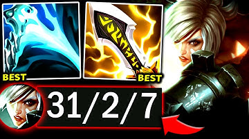 RIVEN TOP #1 BEST CRIT BUILD TO 1V5 EVERYONE! (THIS IS UNFAIR🤣) - 2025 Riven TOP Gameplay Guide
