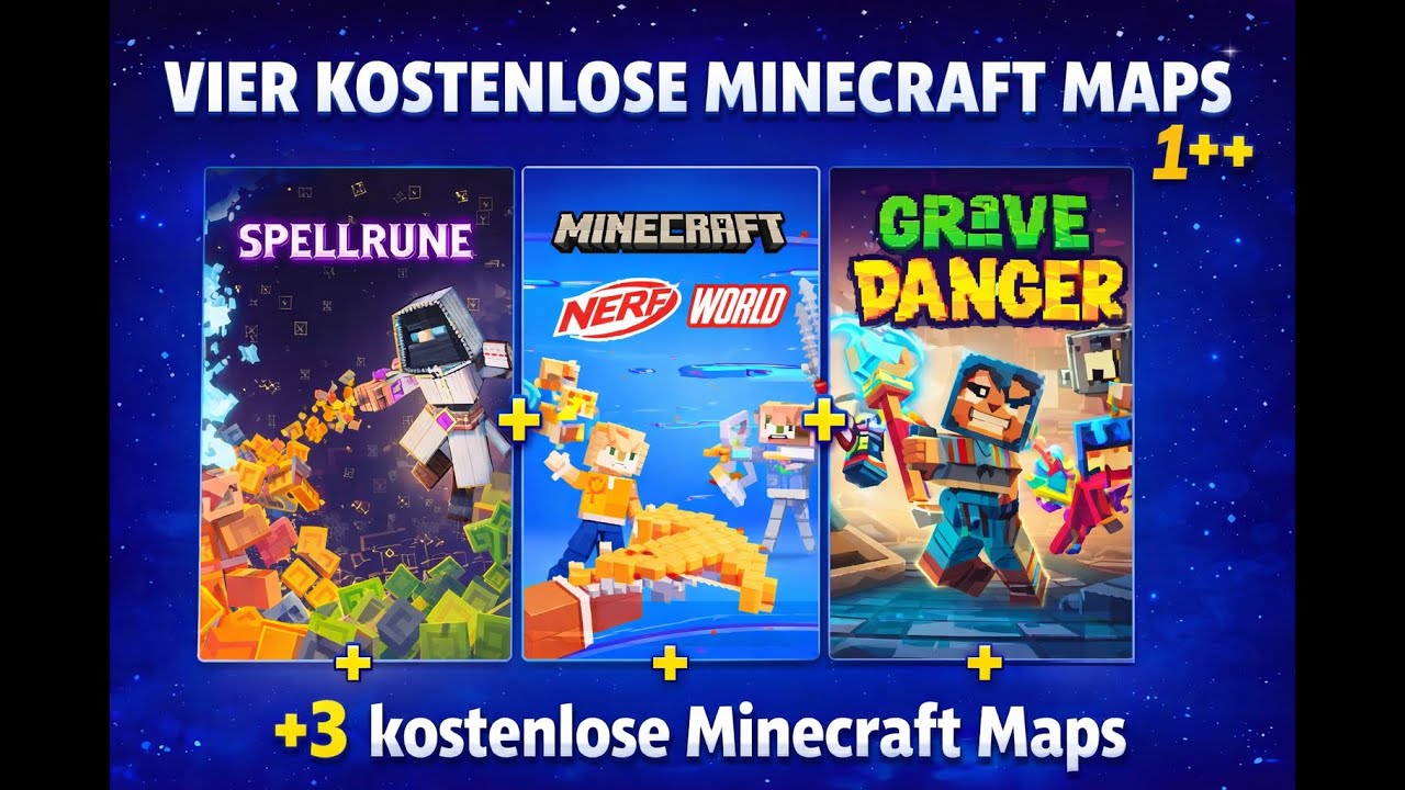 4 Kostenlose Minecraft Bedrock Welten | 