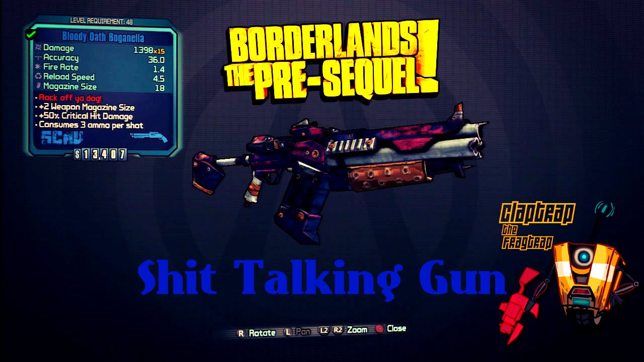 Borderlands The Pre Sequel - Bloody Oath Boganella with 