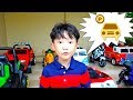 예준이의 전동 자동차 장난감 색깔놀이 주차장 만들기 놀이 Power Wheels Car Toy for Kids