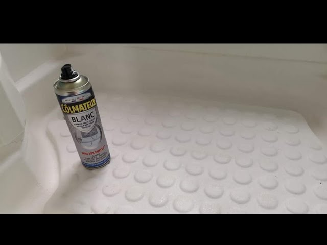 Kit de réparation pour receveur de douche résine minérale, blanc ou noir