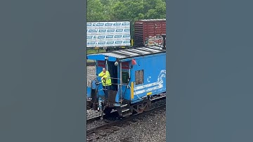 RARE Conrail caboose still on the rails! #Shorts #Trains