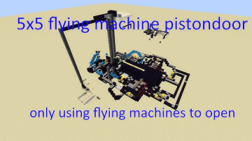 minecraft | 5x5 flying machine pistondoor | showcase video