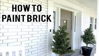 How To Paint A Brick House Exterior. DIY Outdoor Painting Tips for Brick Concrete. Behr Brick Paint