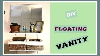 DIY Floating Vanity In this video, I am showing you how to make a DIY floating makeup vanity. This DIY makeup vanity was inspired 