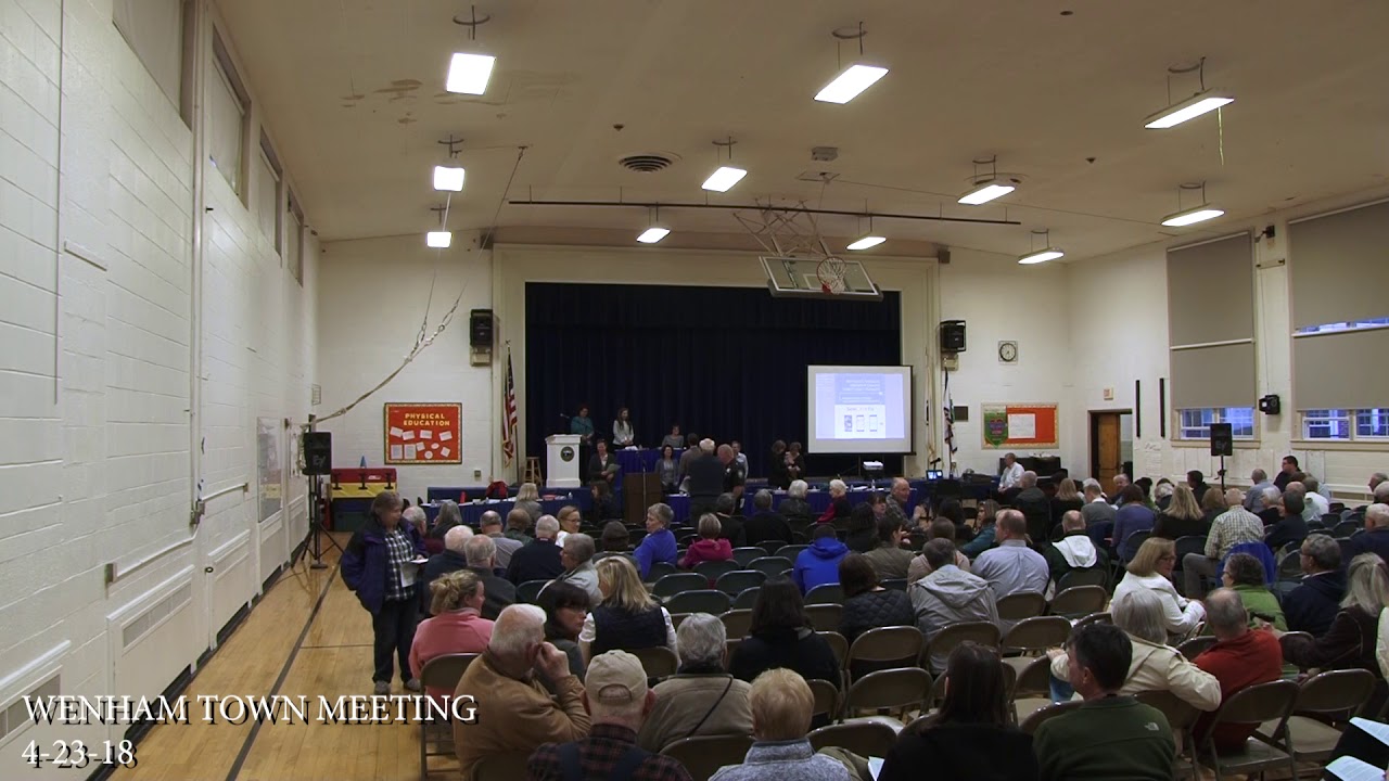 Wenham Town Meeting 4 23 18 YouTube