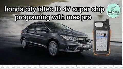 Honda City idtec key🔑programing xhorse key tool max pro
