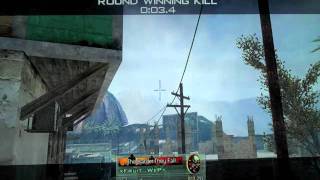 Throwing Knife Bombspot Tutorial on Favela - Bombsite B (SICK GWK!)