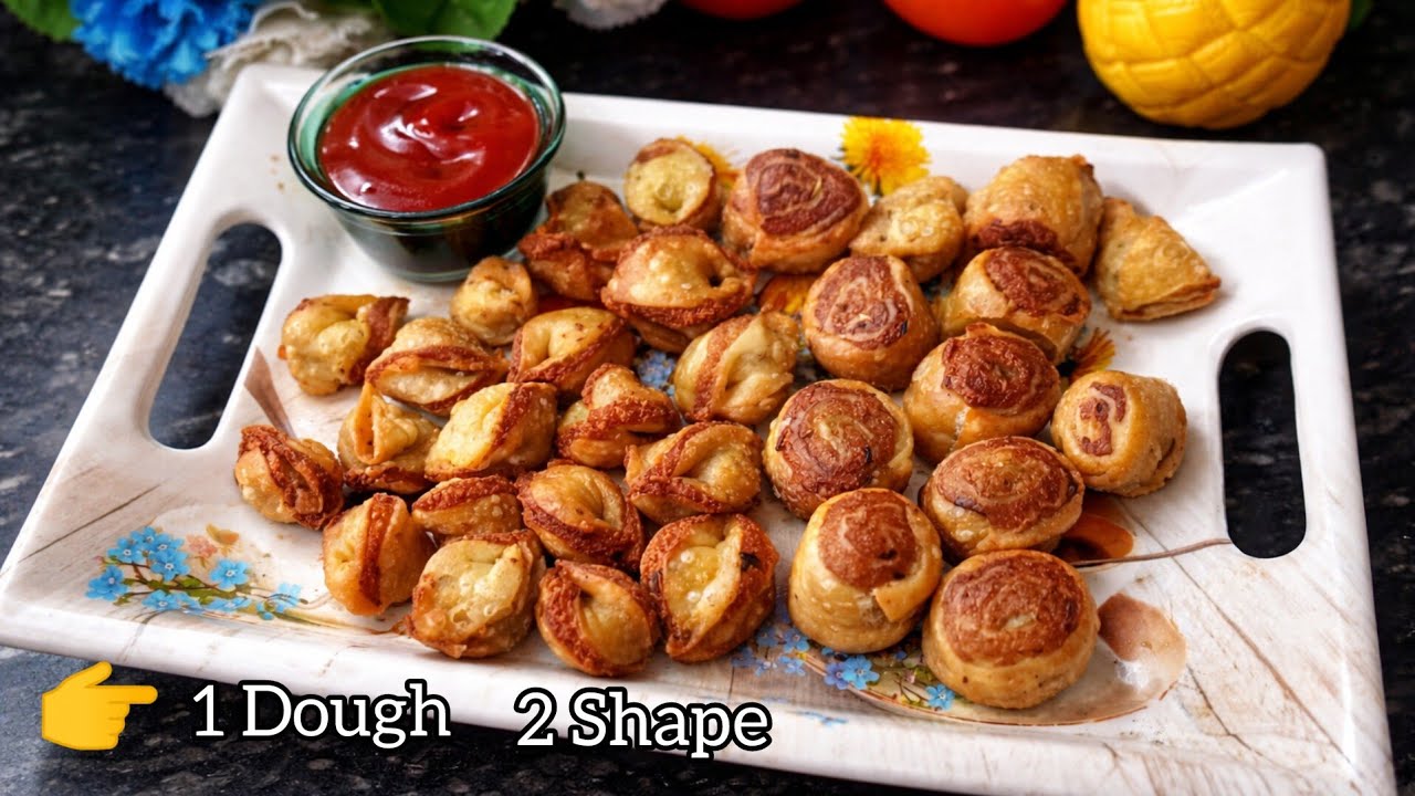 Ek Swad 😋 Do Shape 🔥| Same Ingredients Se 2 Shape Snacks | Mini Samosa Recipe l Samosa Recipe l