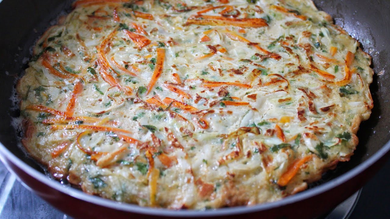 Cabbage pancake recipe YouTube