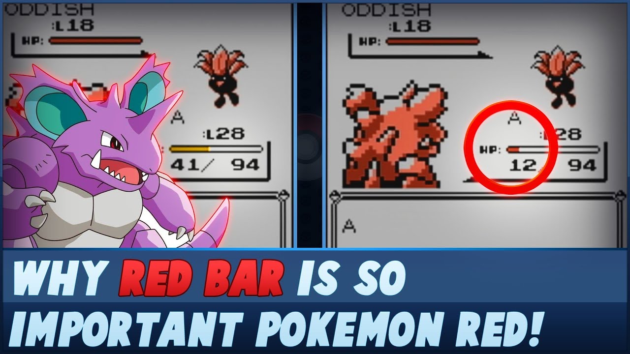 Red Bar is so important in Pokemon Red World Record - YouTube