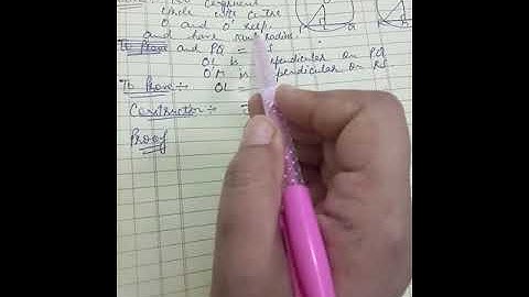 Class 9th Chapter 10 Circles Exercise 10.3 qns 3 and Theorems 10.6 and 10.7