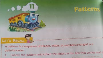 CBSE Class 2 Maths | Chapter 11"Patterns In Numbers, Letters,Vegetables,Man Made & Natural Patterns|