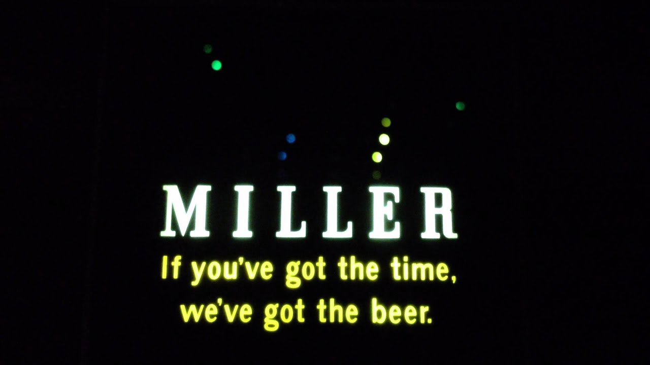 Vintage Miller Motion Beer Sign