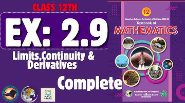 Exercise 2.9 Class 12 maths || NBF 2025 New Book || ex 2.9 NBF Class 12 maths || By Sir Raaz