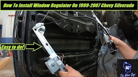 How to Replace 1999-2007 Chevy Silverado Window Regulator with Motor