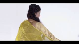 Beautiful Bengali Model With Beautiful Traditional Yellow Texture Printed Tant Saree Collection 2